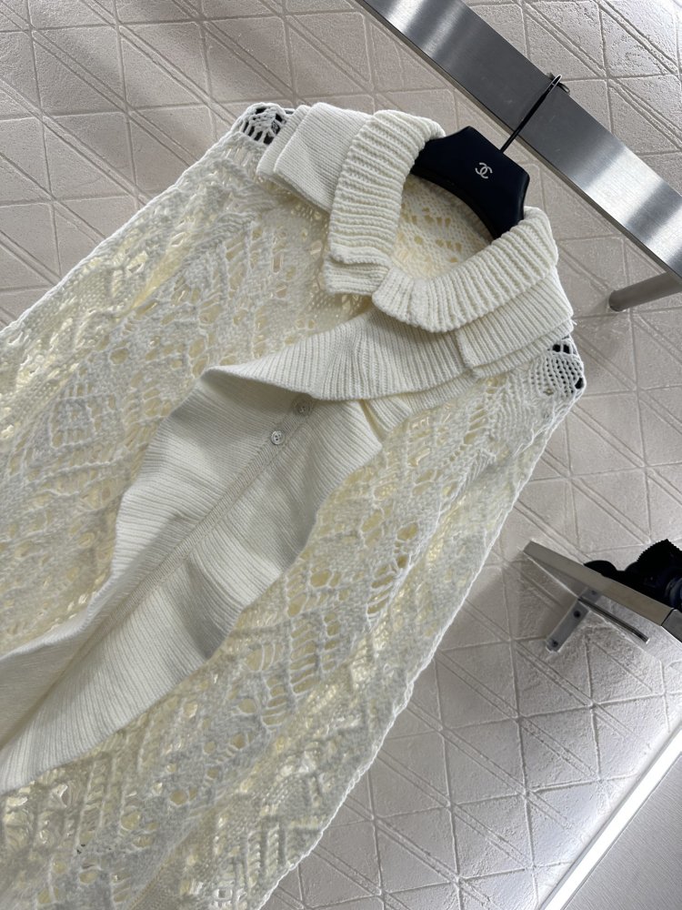 Вязаное кружевное платье фото 3