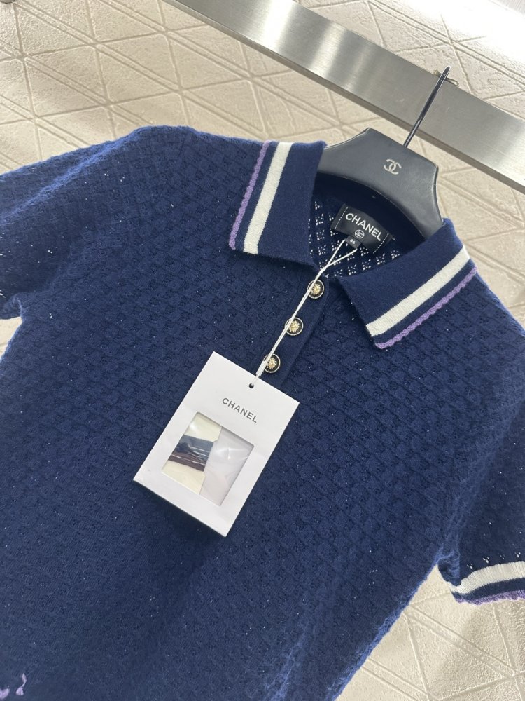 Вязаное dress from collar and short sleeves фото 4