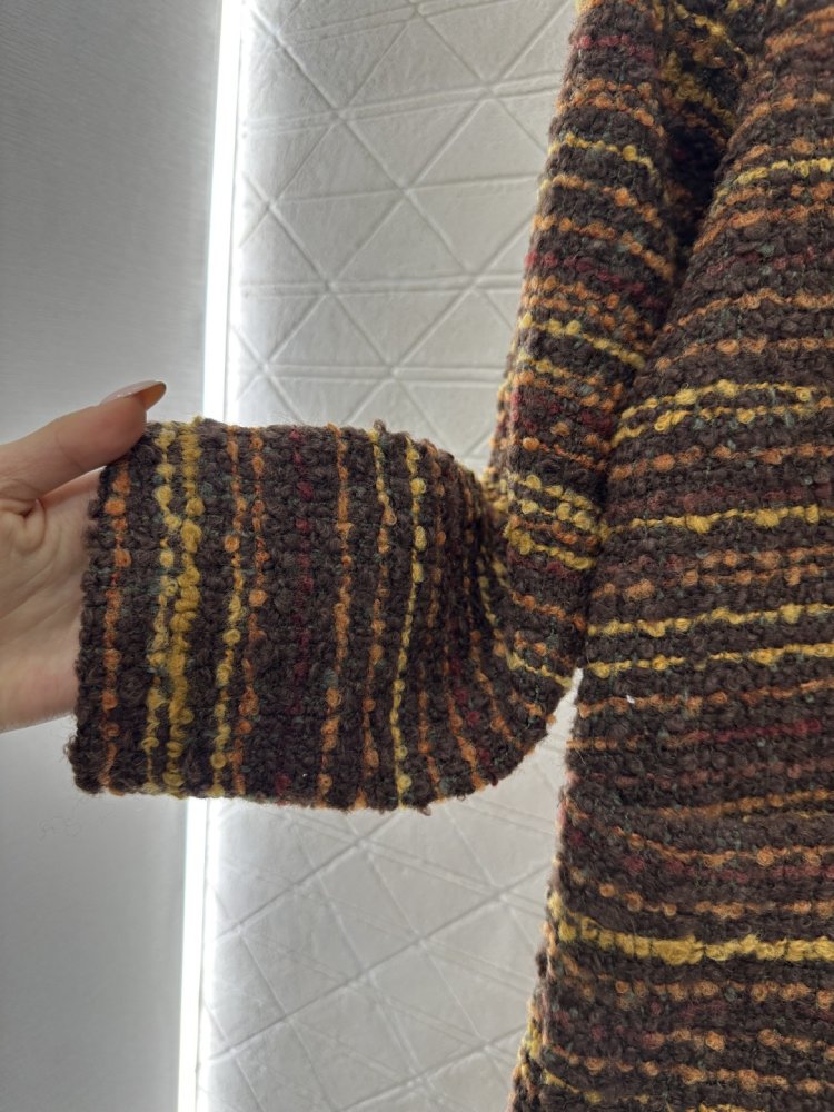 Вязаное wool coat secondary length фото 7