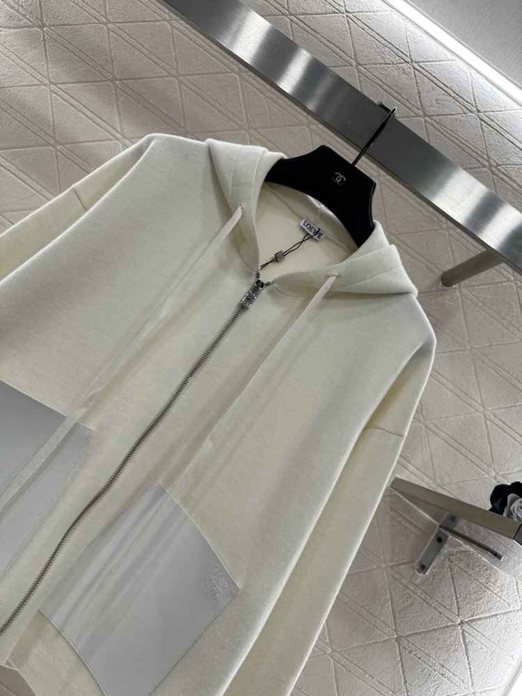 Вязаный кардиган на молнии с капюшоном фото 4