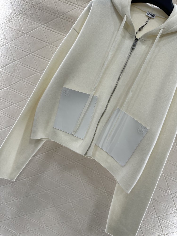 Вязаный кардиган на молнии с капюшоном фото 5