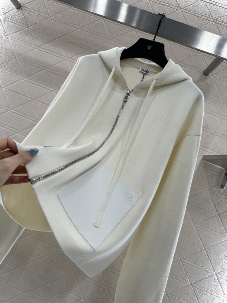 Вязаный кардиган на молнии с капюшоном фото 7