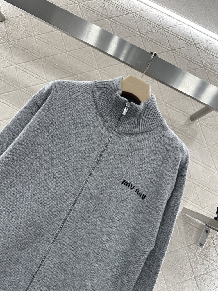 Вязаный кардиган на молнии фото 3