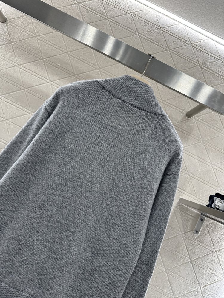 Вязаный кардиган на молнии фото 4