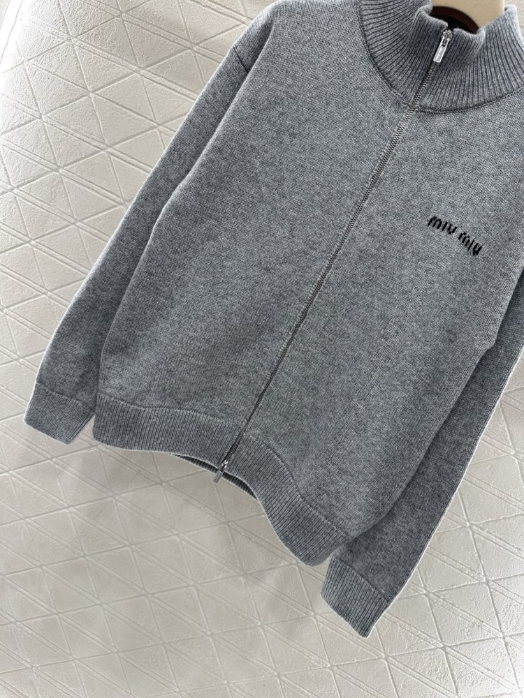 Вязаный кардиган на молнии фото 5