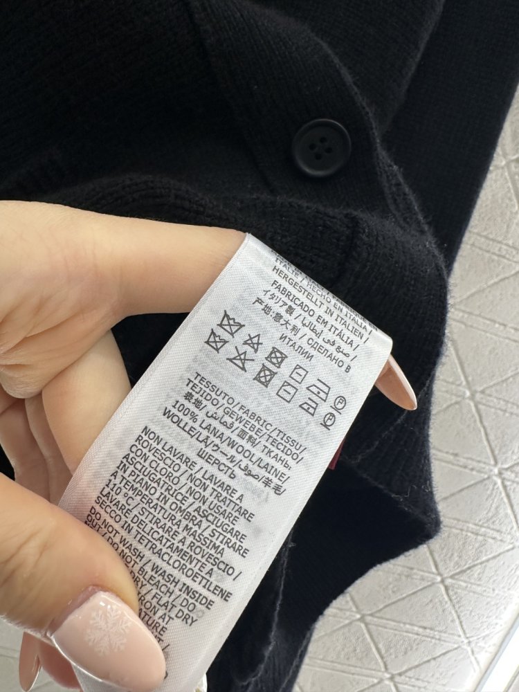 Вязаный кардиган с цепочкой и карманом фото 9