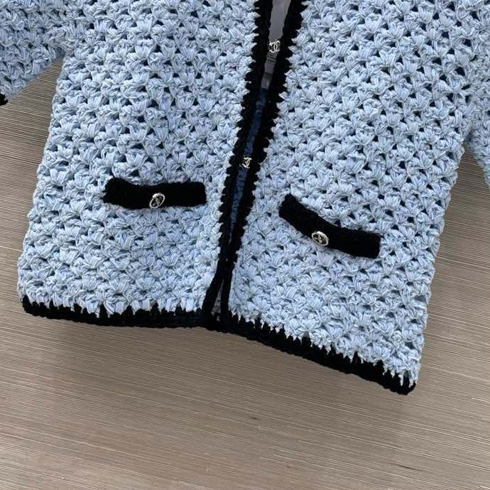 Вязаный кардиган с короткими рукавами фото 6