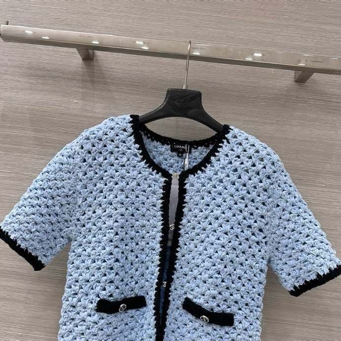 Вязаный кардиган с короткими рукавами фото 7