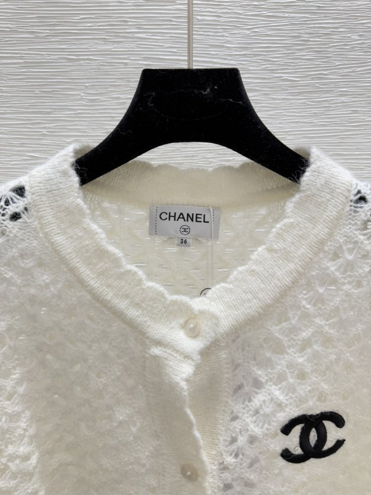 Вязаный кардиган с круглым вырезом и длинными рукавами фото 3