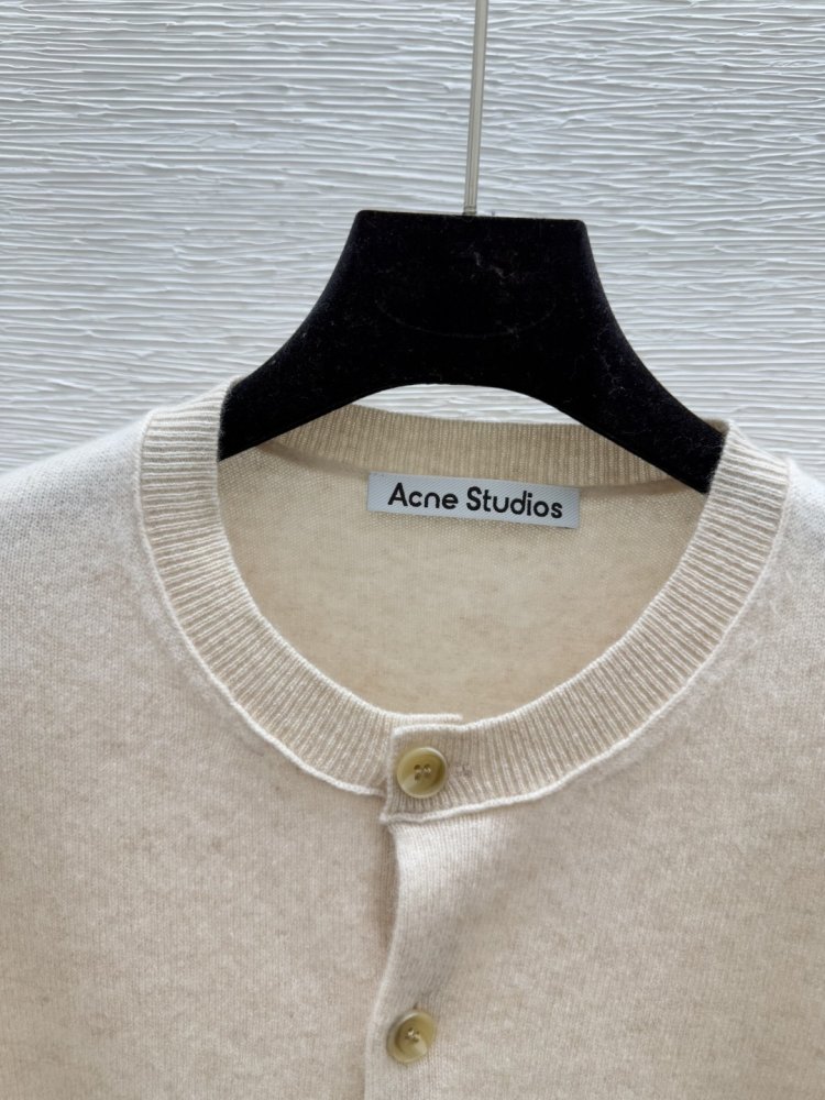 Вязаный кардиган с круглым вырезом и длинными рукавами фото 6