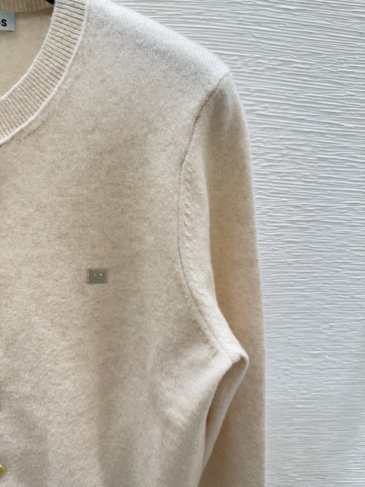 Вязаный кардиган с круглым вырезом и длинными рукавами фото 7