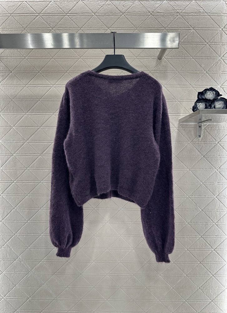 Вязаный кардиган со стразами фото 2