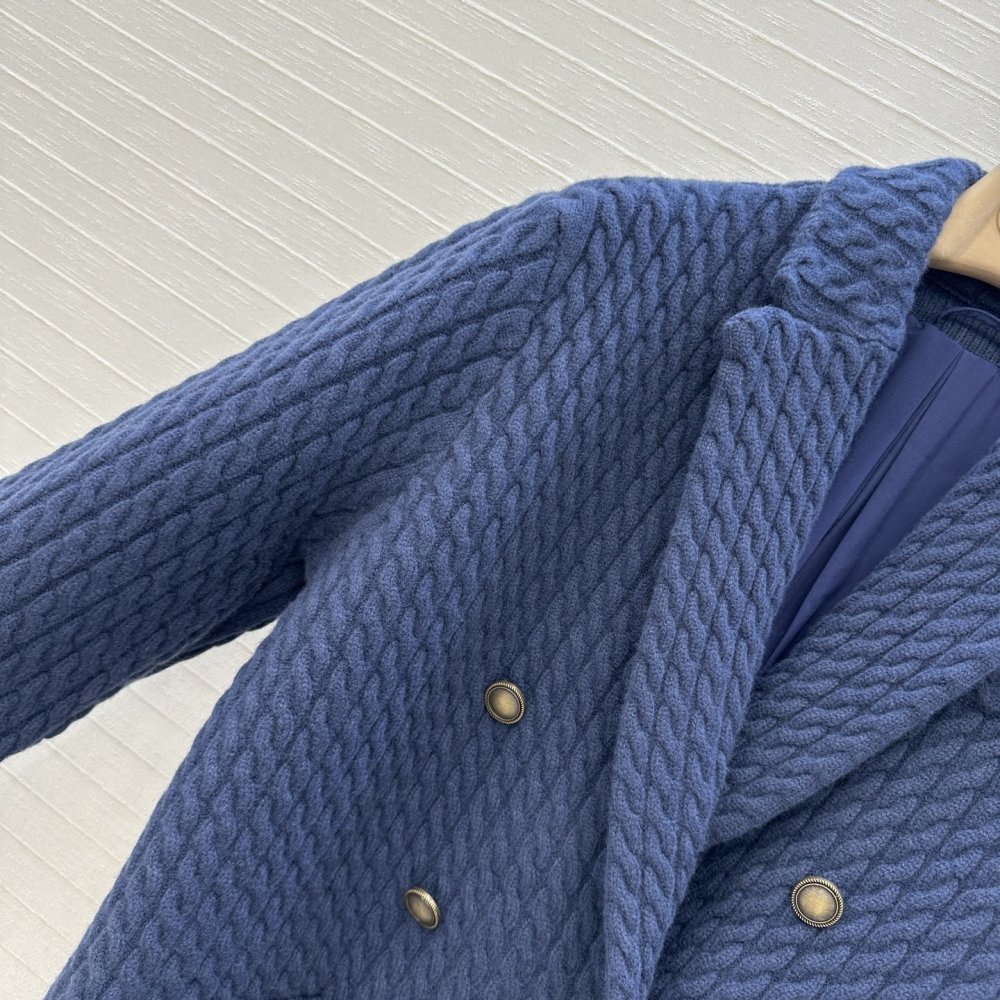 Вязаный кашемировый блейзер женский фото 3