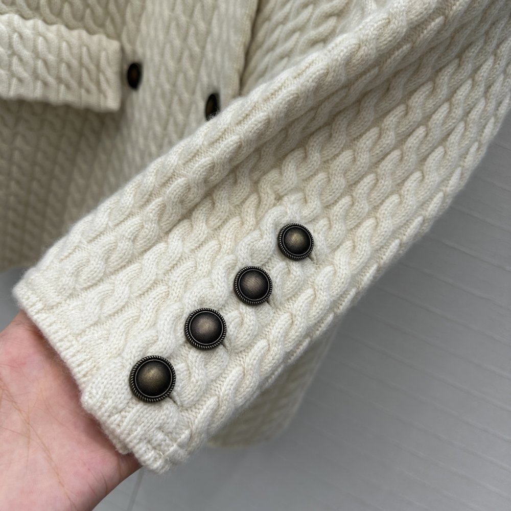 Вязаный кашемировый блейзер женский фото 6