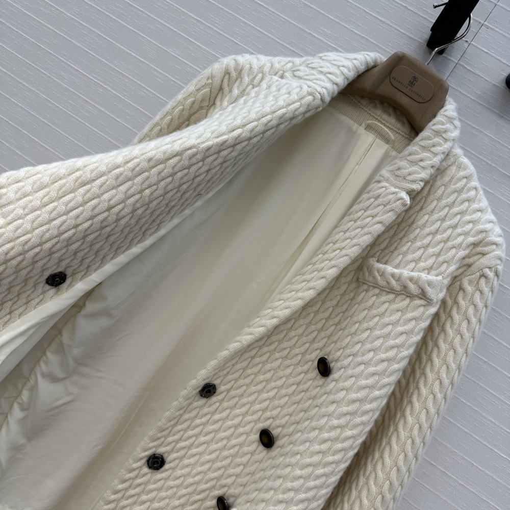 Вязаный кашемировый блейзер женский фото 7