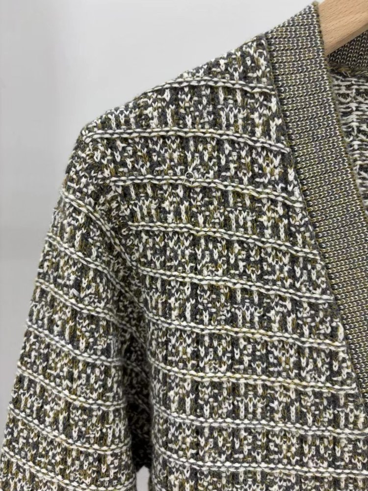 В'язаний картатий кардиган фото 3