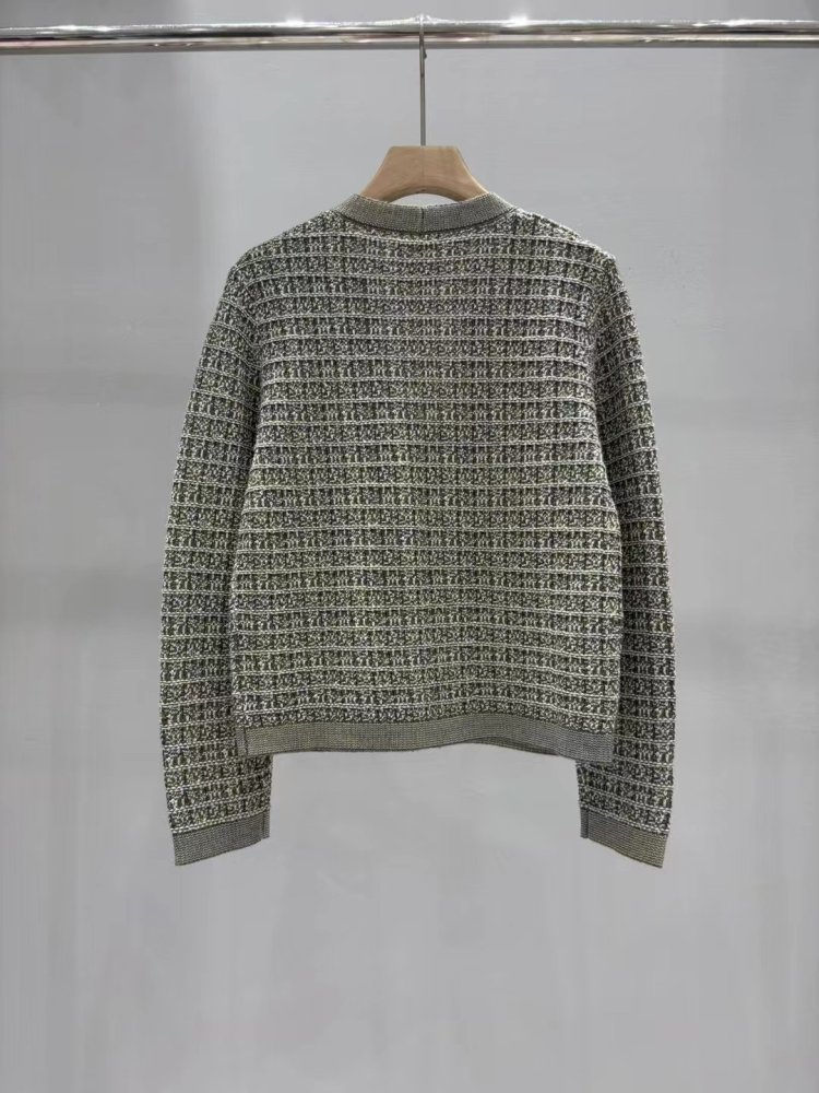 В'язаний картатий кардиган фото 5