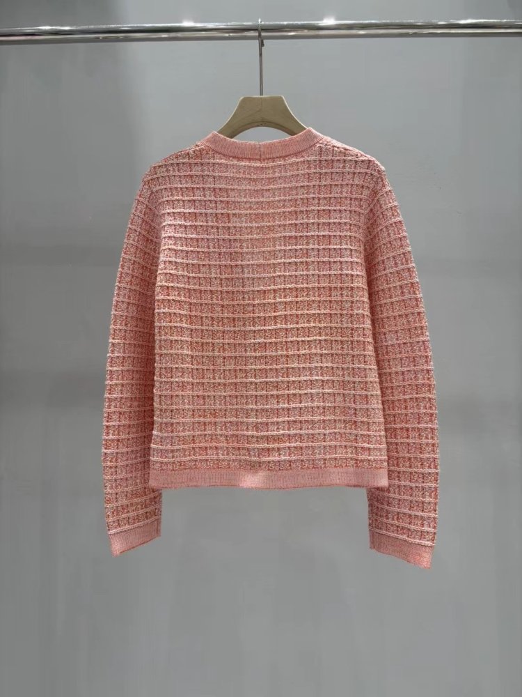 Вязаный клетчатый кардиган фото 5