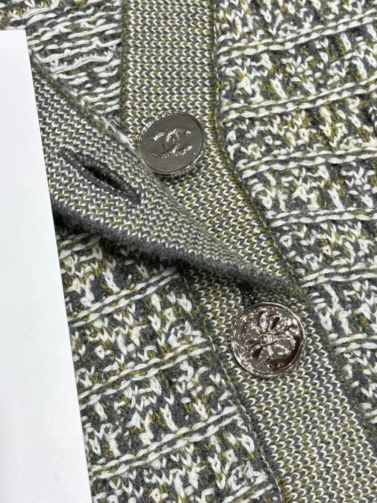 В'язаний картатий кардиган фото 6