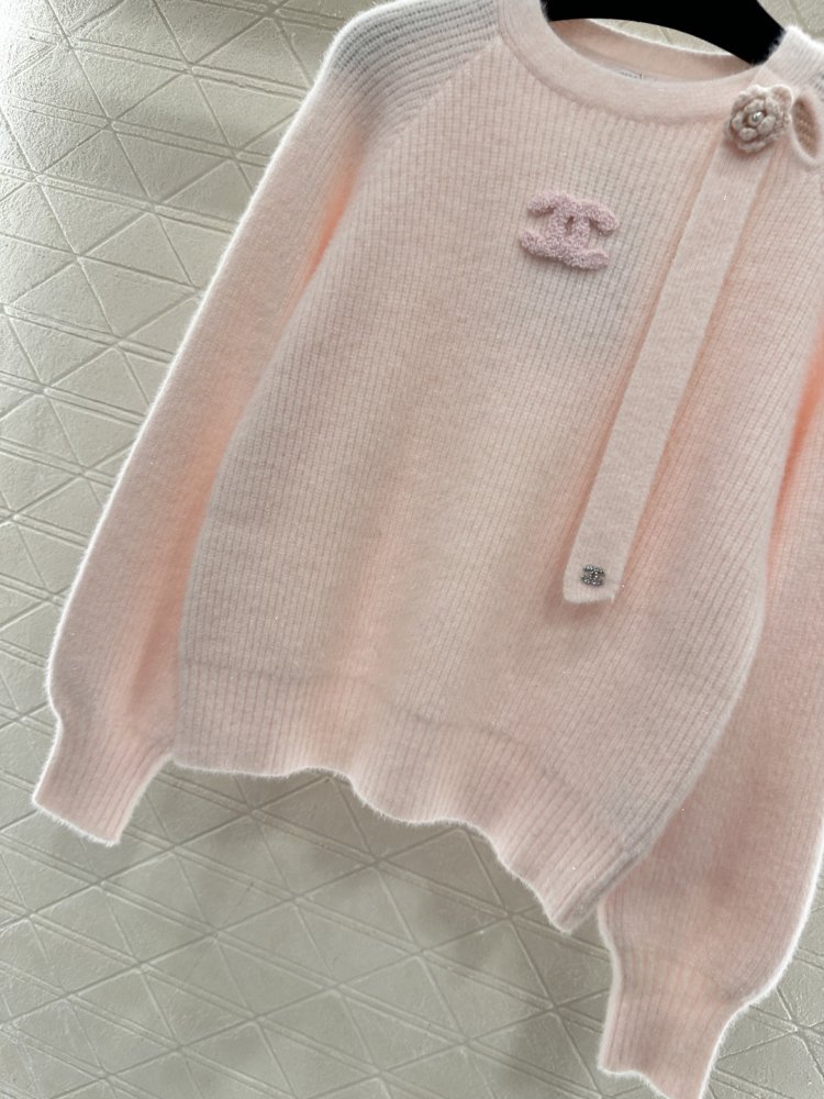 Knitted pullover from round Neck фото 7