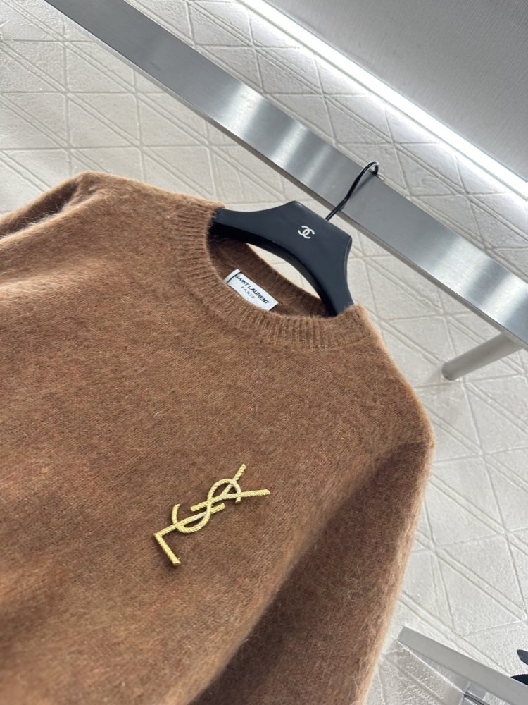 Knitted pullover from brooch фото 8