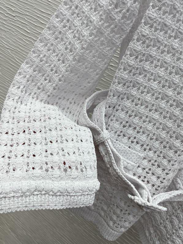 В'язаний светр з поясом фото 7