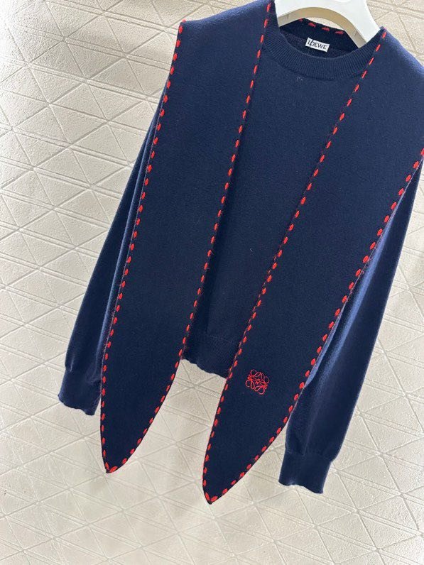 Вязаный свитер с шалью фото 4