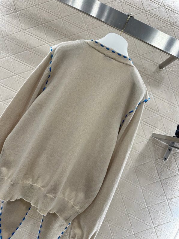 Вязаный свитер с шалью фото 5