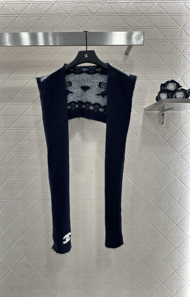 Knitted pullover from scarf фото 5