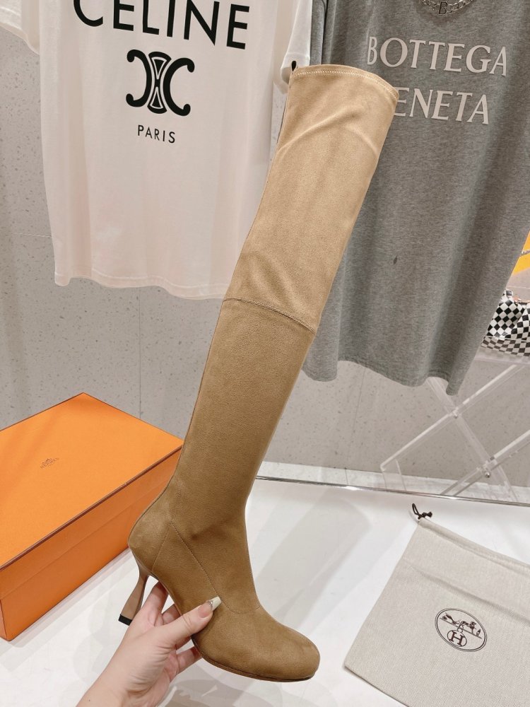 Высокие ботфорты на каблуке фото 5