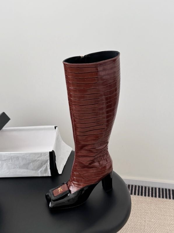 High leather boots фото 4