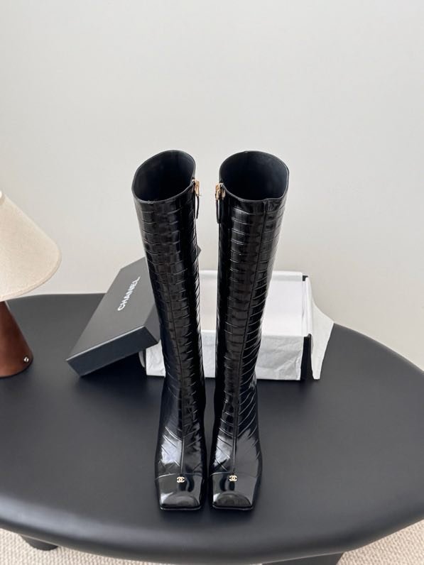 High leather boots фото 4