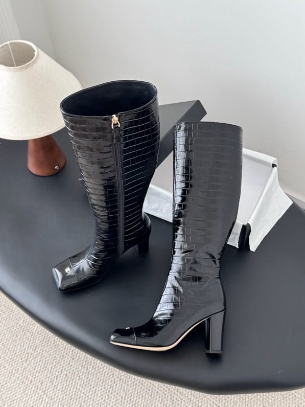 High leather boots фото 6