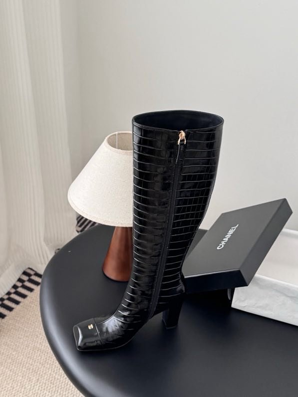 High leather boots фото 7