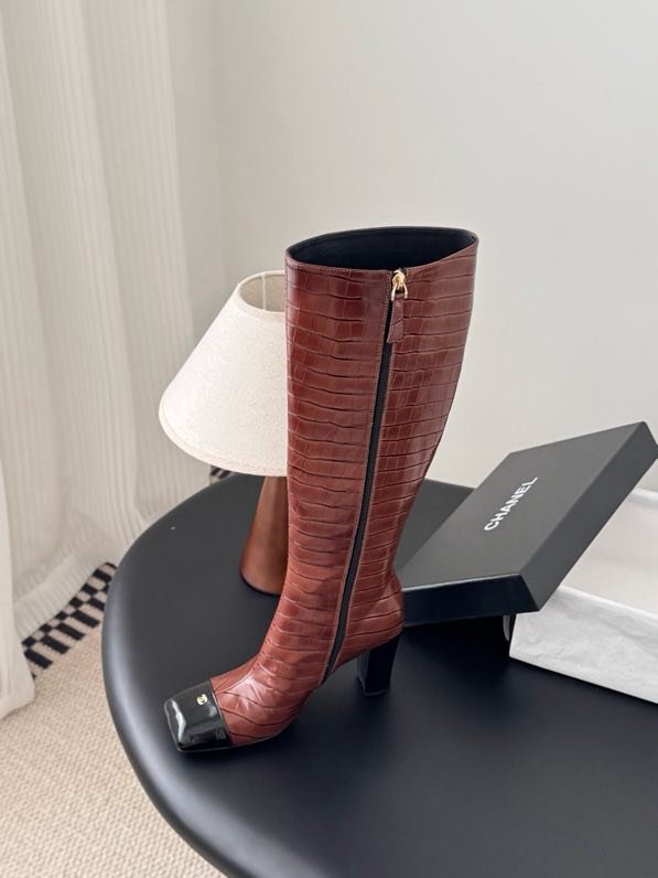 High leather boots фото 8