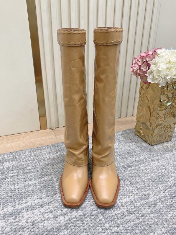 Високі чоботи шкіряні жіночі фото 6