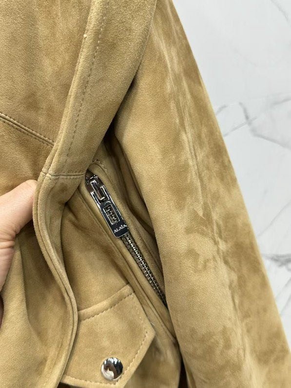 Замшевая кожаная куртка фото 6