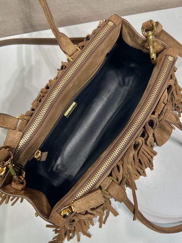 Замшевая сумка Pixie Tassel Bag 1BA457 30 см фото 7