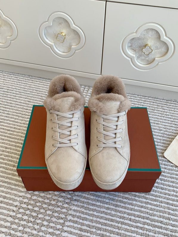 Замшевые кроссовки на меху фото 2