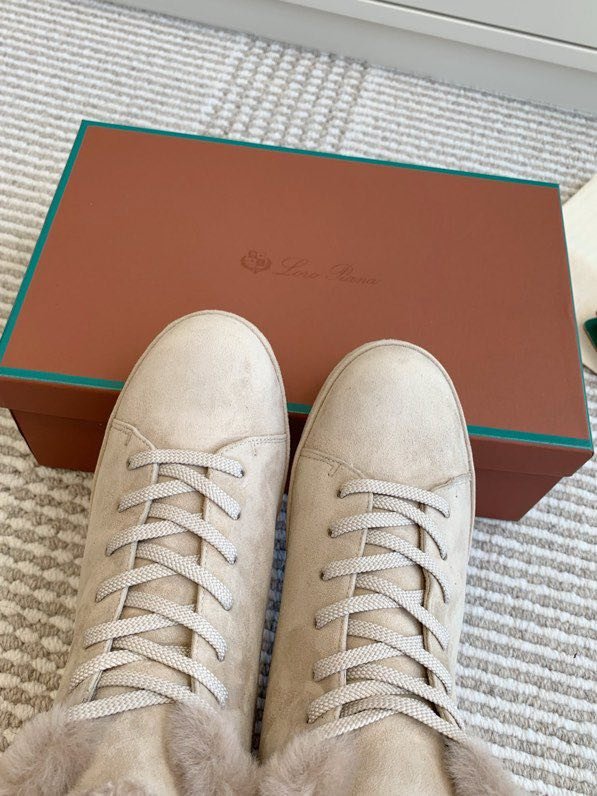 Замшевые кроссовки на меху фото 4