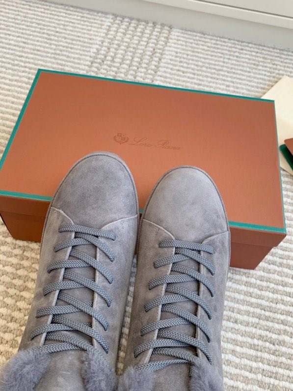 Замшеві кросівки на хутрі фото 5