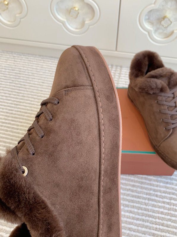 Замшеві кросівки на хутрі фото 6