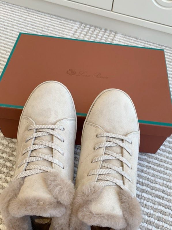 Замшевые кроссовки на меху фото 6