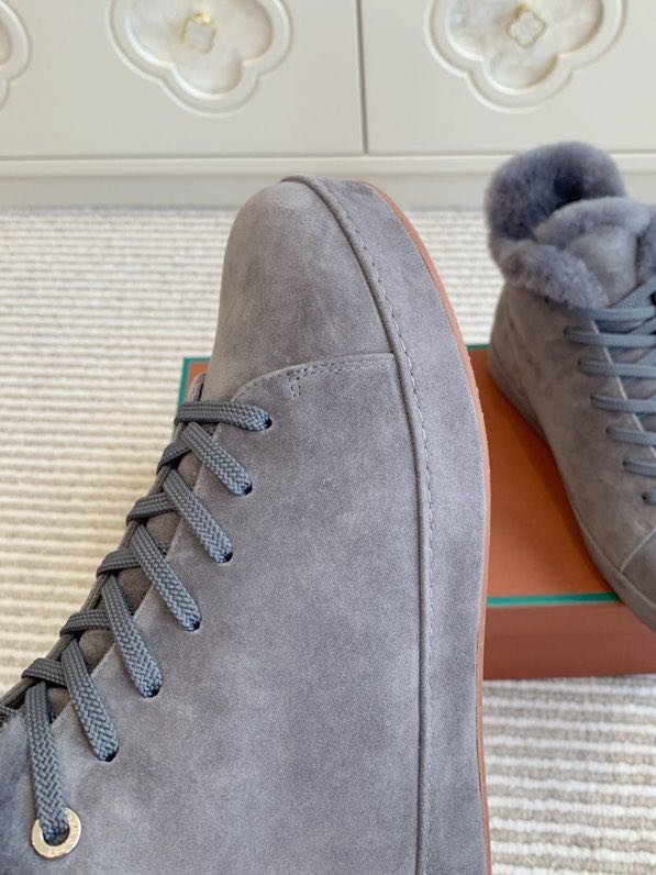 Замшеві кросівки на хутрі фото 8