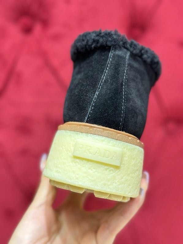 Замшевые зимние ботинки на платфоме фото 9