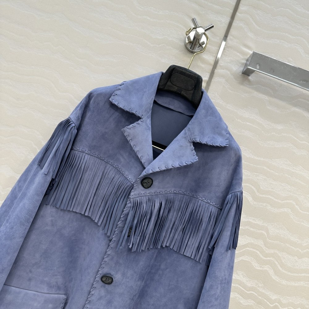 Замшевый блейзер женский Purple Label RL фото 2