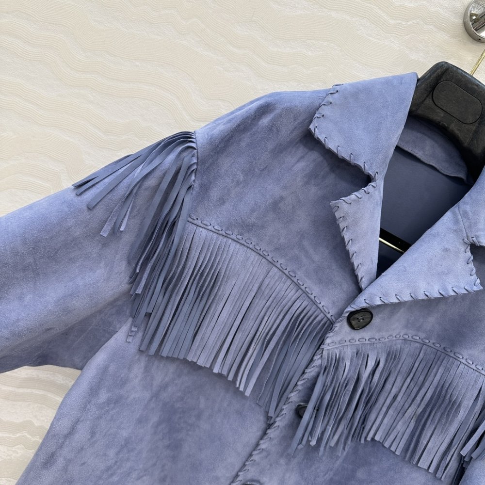 Замшевый блейзер женский Purple Label RL фото 4