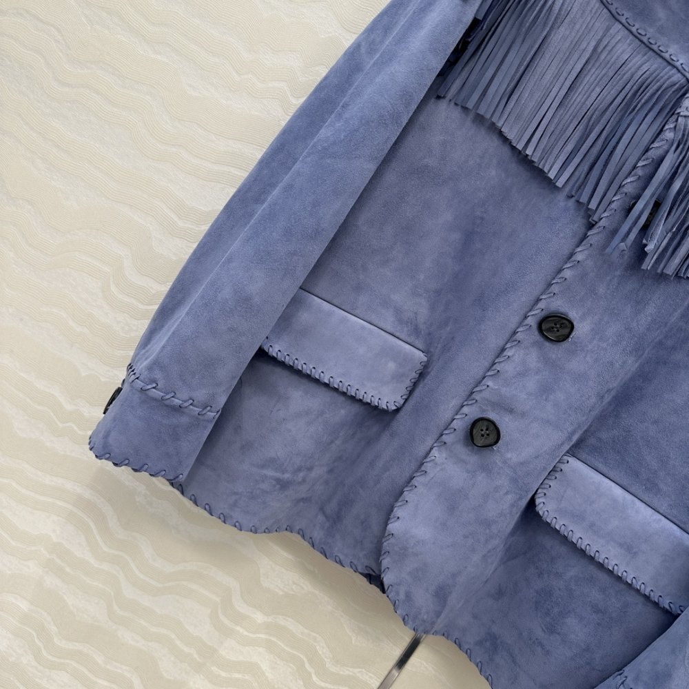 Замшевый блейзер женский Purple Label RL фото 5