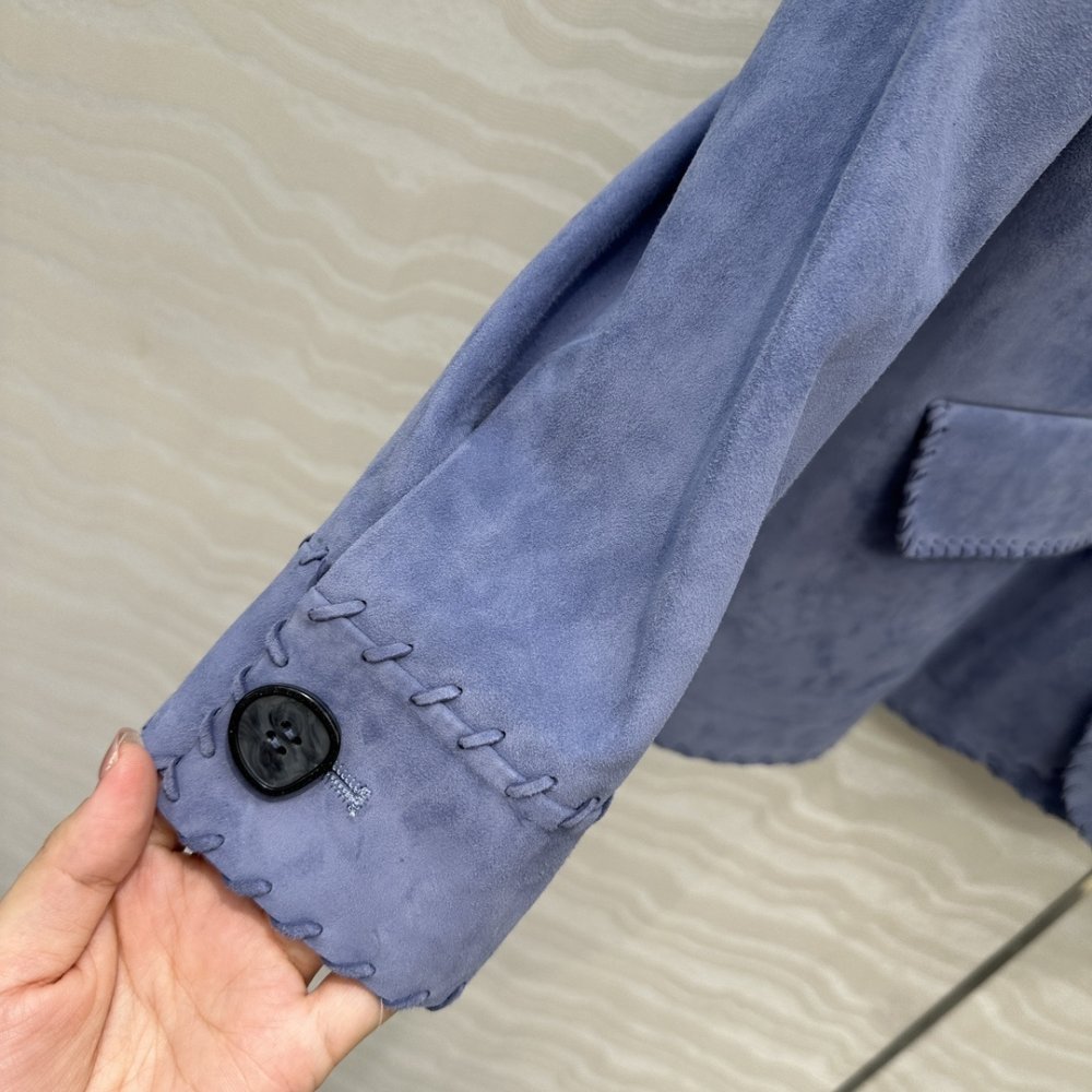 Замшевый блейзер женский Purple Label RL фото 7