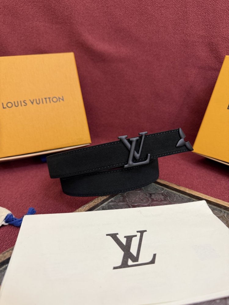 Замшевый ремень LV Initiales